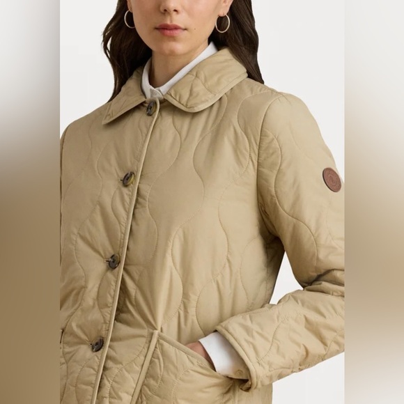 Lauren Ralph Lauren Black Label Onion Quilted Jacket in Natural Medium - Picture 2 of 16
